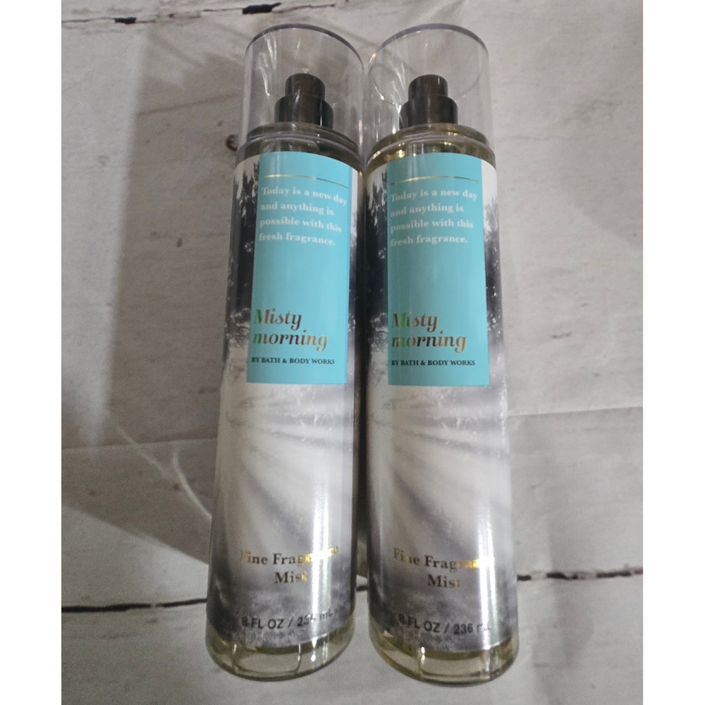 NEW! Bath & Body Works Misty Morning Body Care Fragrance Mist Set 2pcs